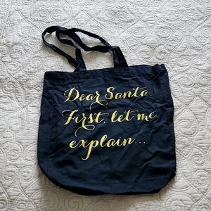 AdoreMe Black Cotton Bag Tote